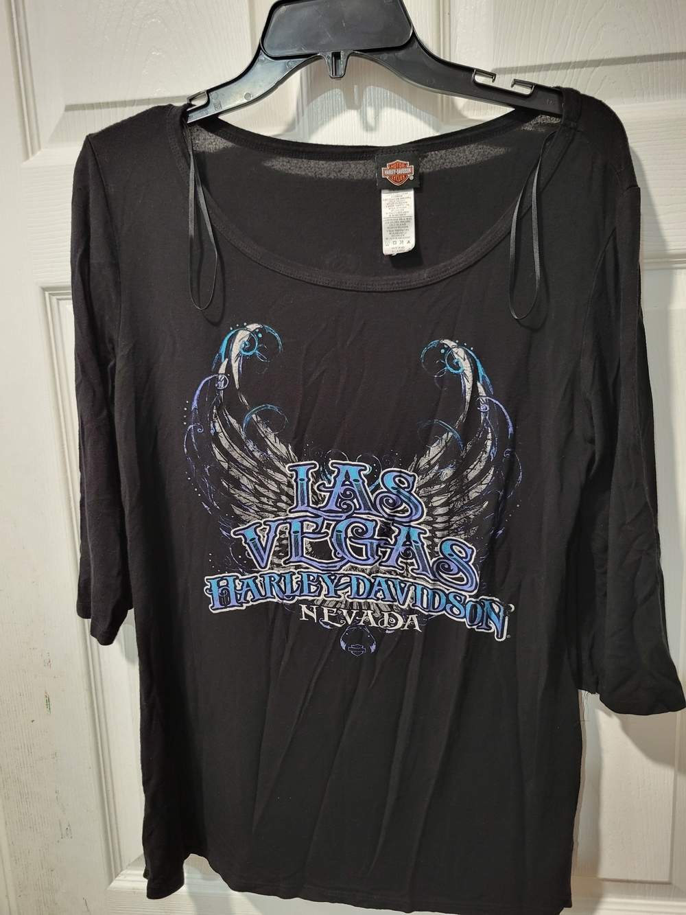 Harley-Davidson Las Vegas Black Graphic Women's Top